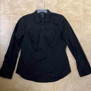 Black button down blouse small 6